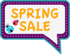 Spring Sale Blurb Clip Art